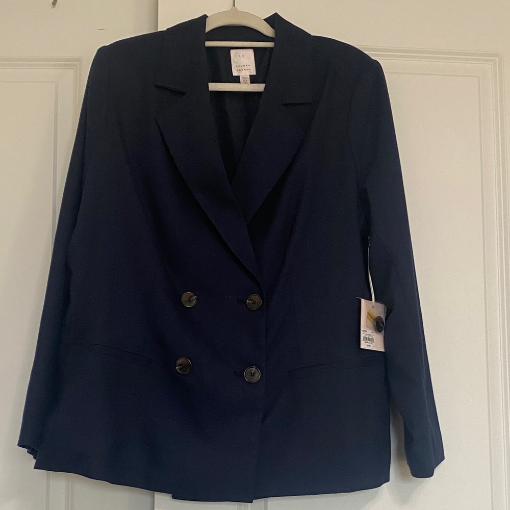 LC Lauren Conrad Classic Navy Blazer